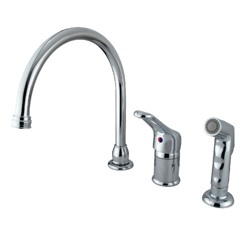 Wyndham Widespread Kitchen Faucet in Polished Chrome