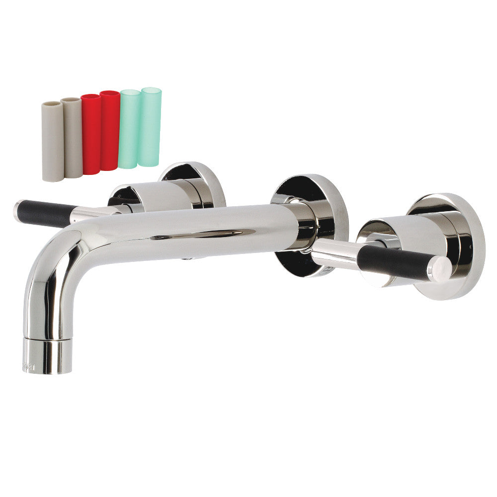 Kaiser Wall-Mount Bathroom Faucet in Polished Nickel