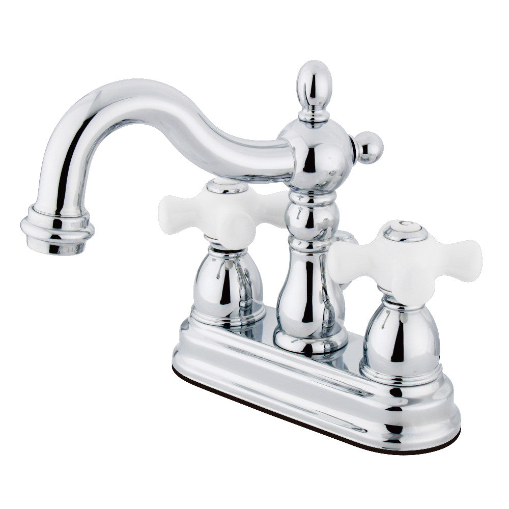 Heritage 4 Inch Centerset Bathroom Faucet in Polished Chrome