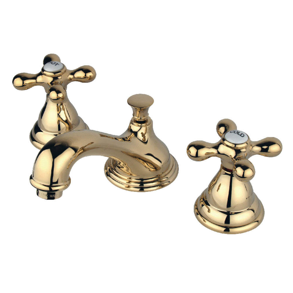 Royale Widespread Bathroom Faucet in Polished Brass