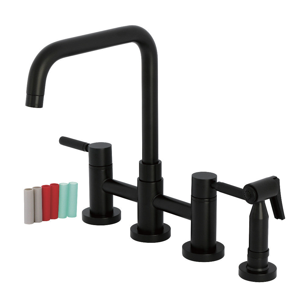 Kaiser Bridge Kitchen Faucet in Matte Black