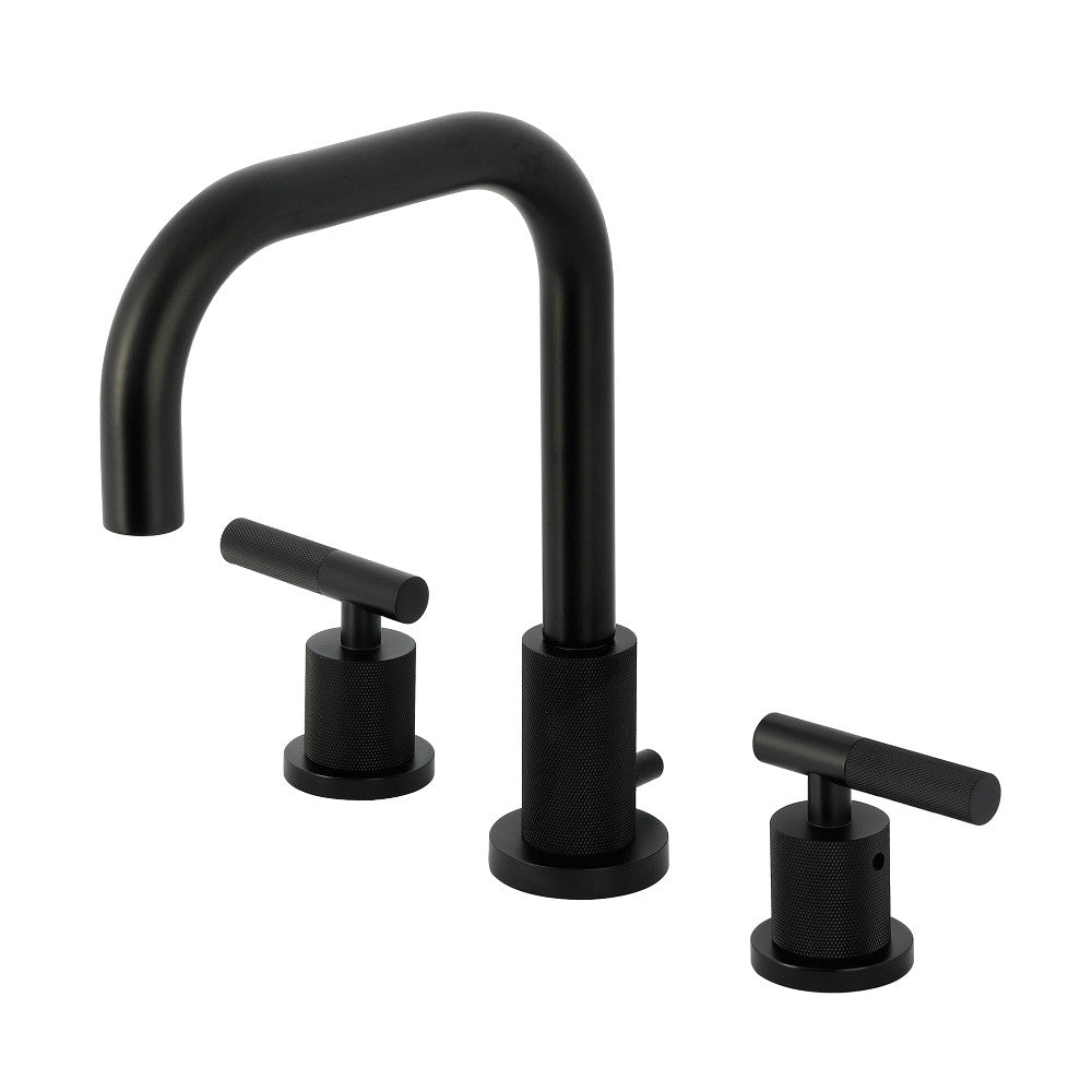 Convergent Widespread Bathroom Faucet in Matte Black