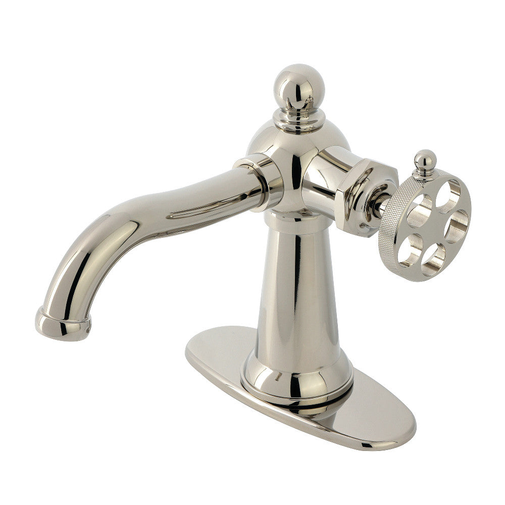 Wendell Single-Hole Bathroom Faucet in Polished Nickel