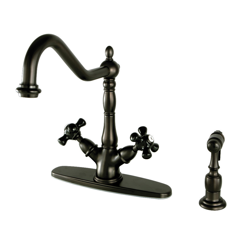 Duchess Two Handle Single-Hole Kitchen Faucet in Oil Rubbed Bronze