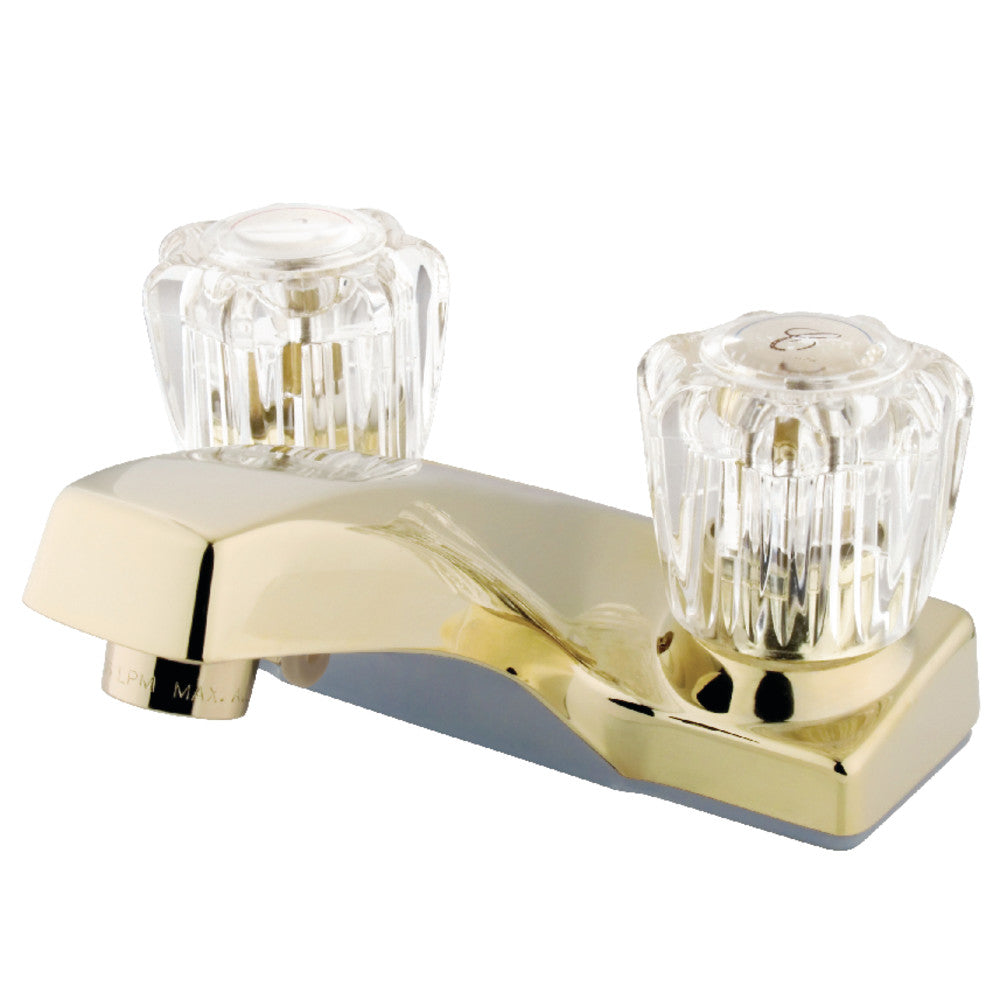 Columbia 4 Inch Centerset Bathroom Faucet in Polished Brass