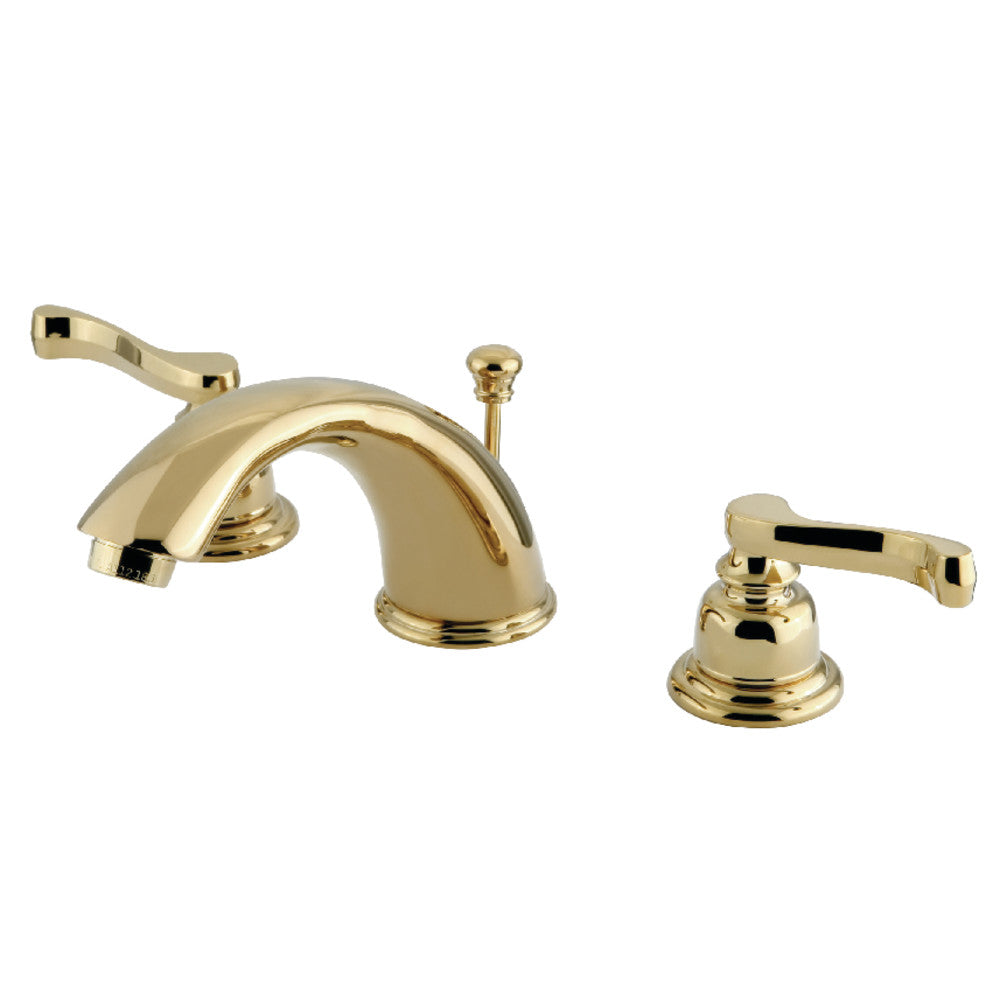 Royale Widespread Bathroom Faucet in Polished Brass
