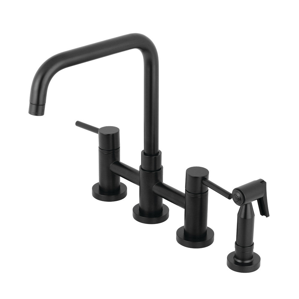 Concord Bridge Kitchen Faucet in Matte Black