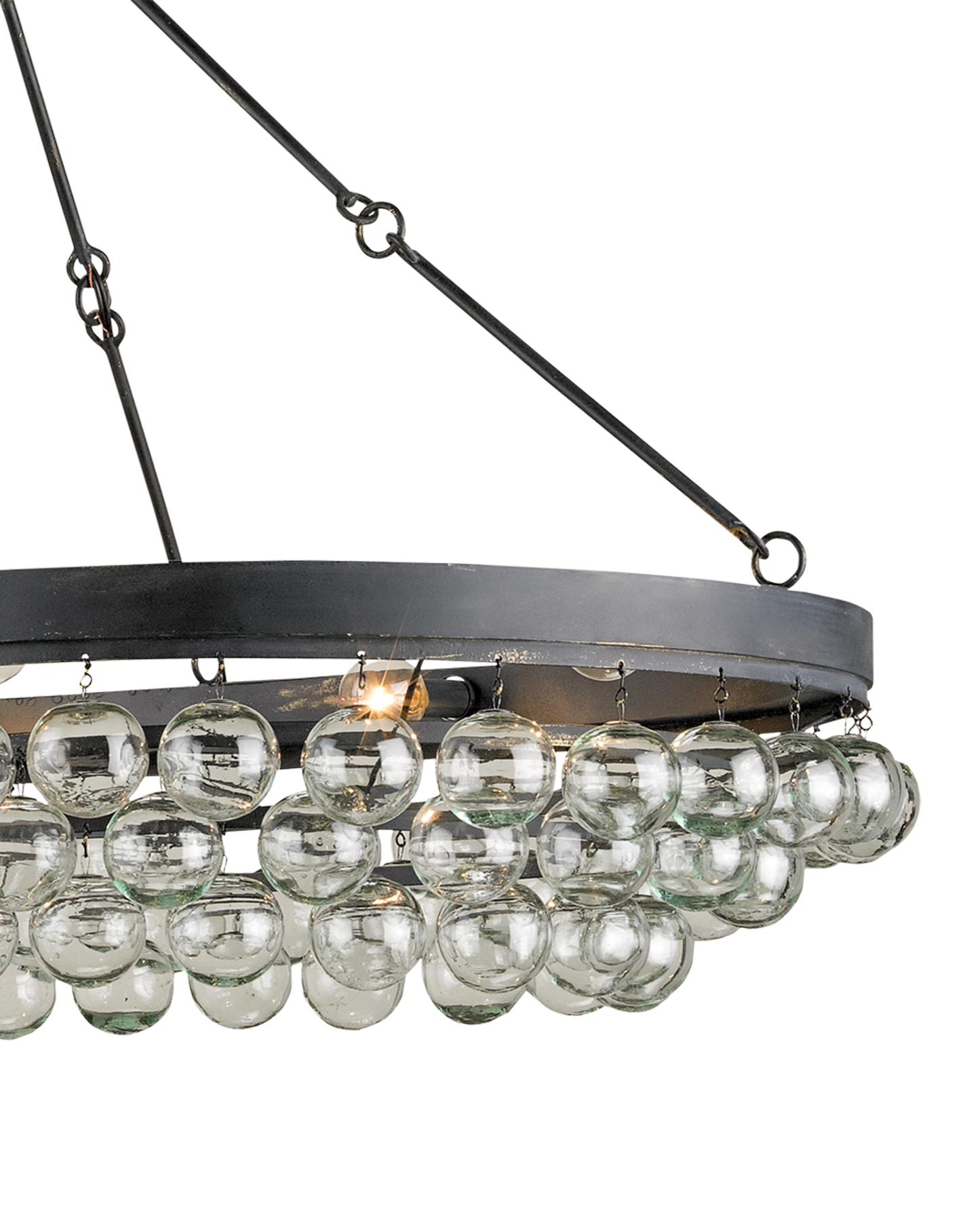 Balthazar Glass Oval Chandelier