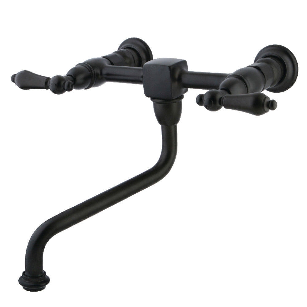 Heritage Wall-Mount Bathroom Faucet in Oil Rubbed Bronze