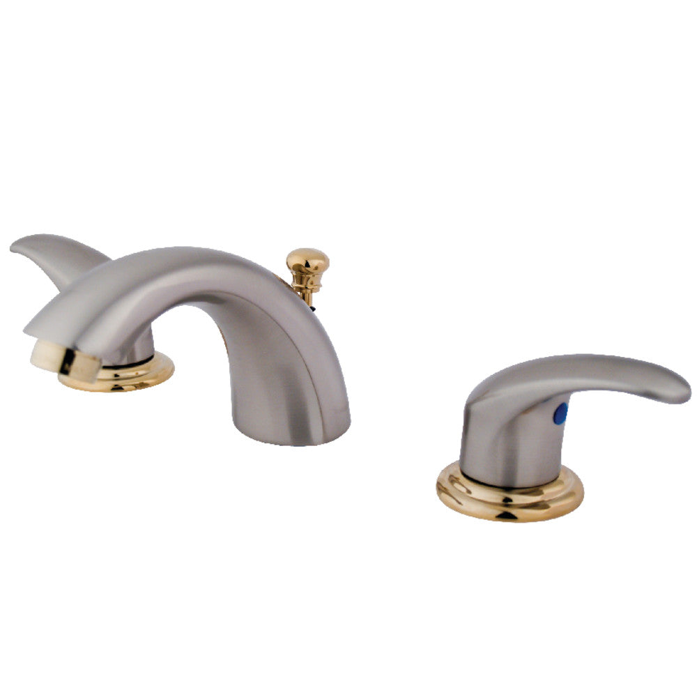 Legacy Mini-Widespread Bathroom Faucet in Brushed Nickel/Polished Brass