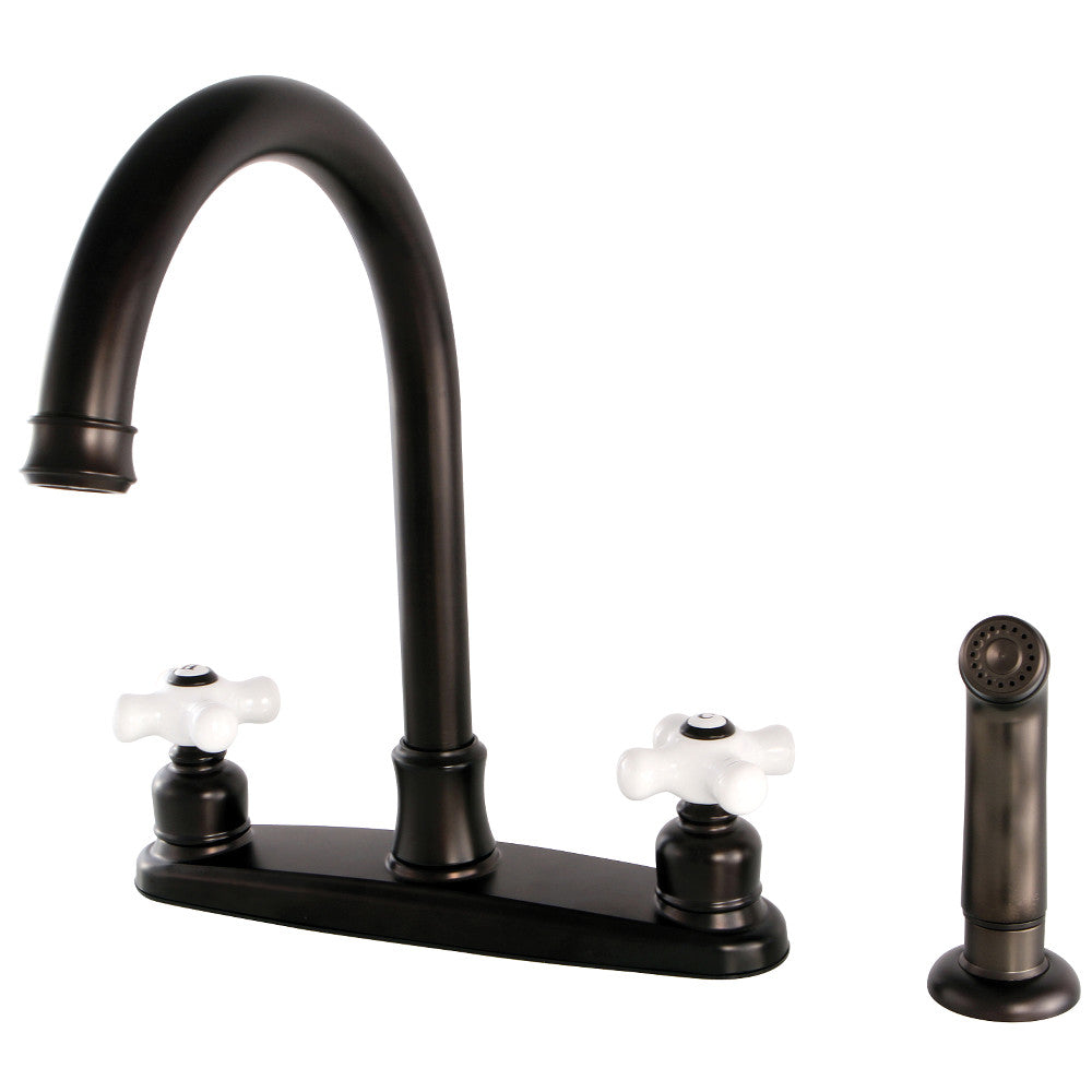 Victorian Centerset Kitchen Faucet in Oil Rubbed Bronze