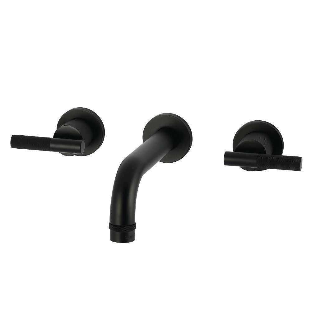 Convergent Wall-Mount Bathroom Faucet in Matte Black