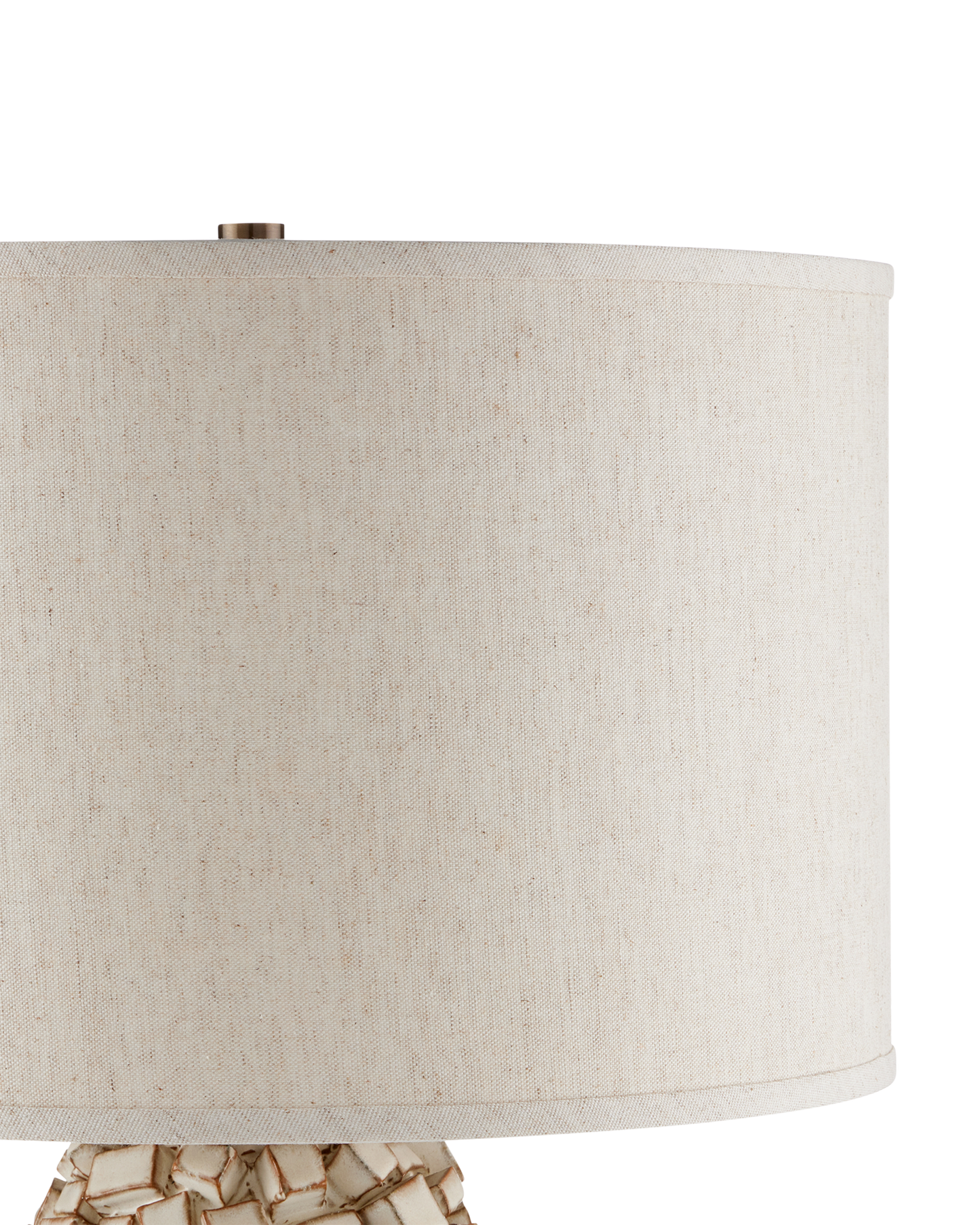 Sugar Cube Ivory Table Lamp