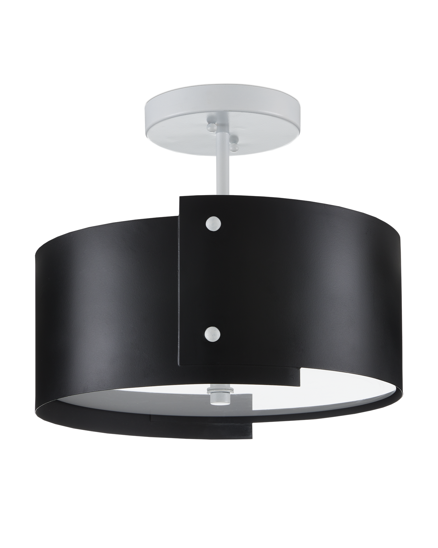 Ritsu Black Semi-Flush Mount
