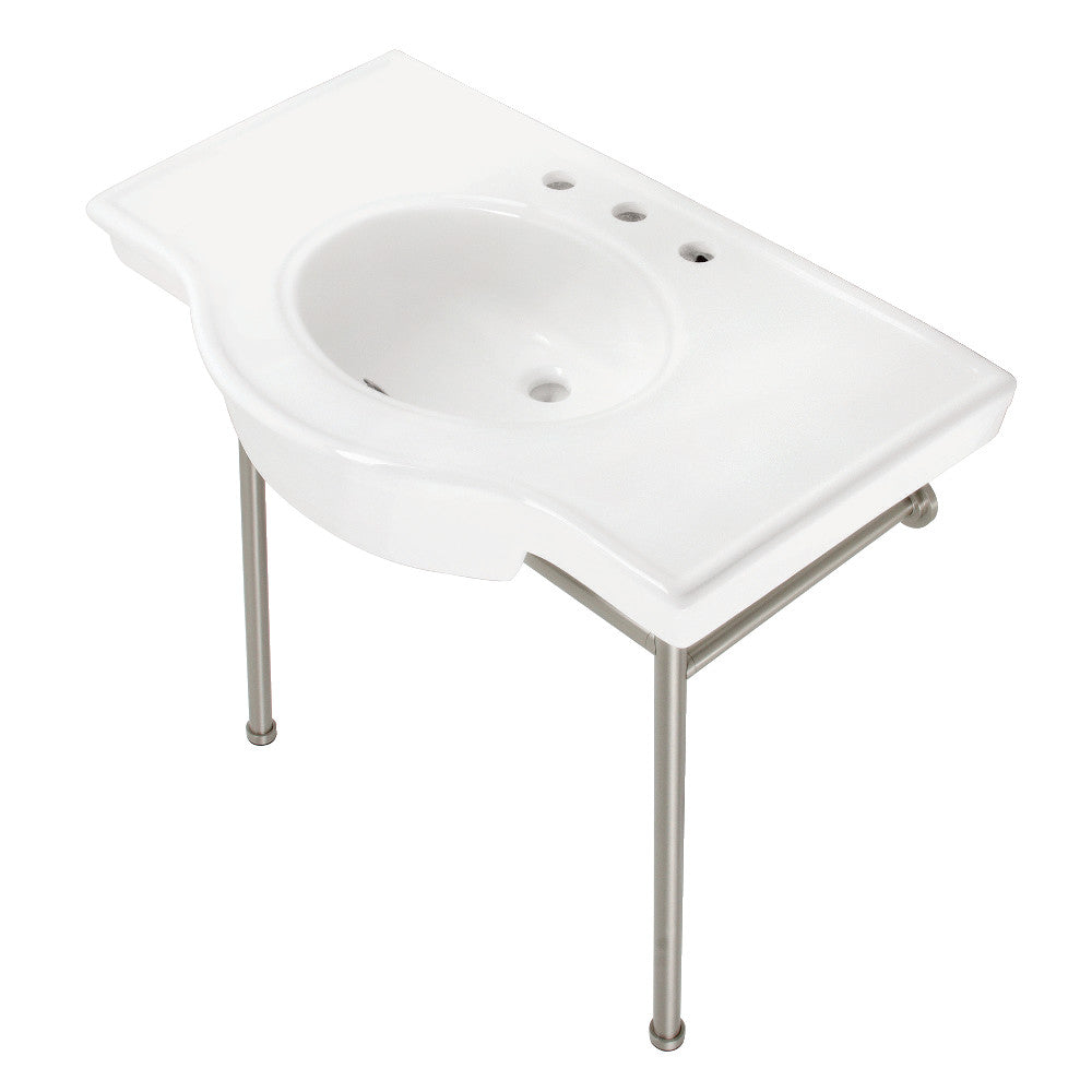 Manchester 37.38 Inch Console Sink in White