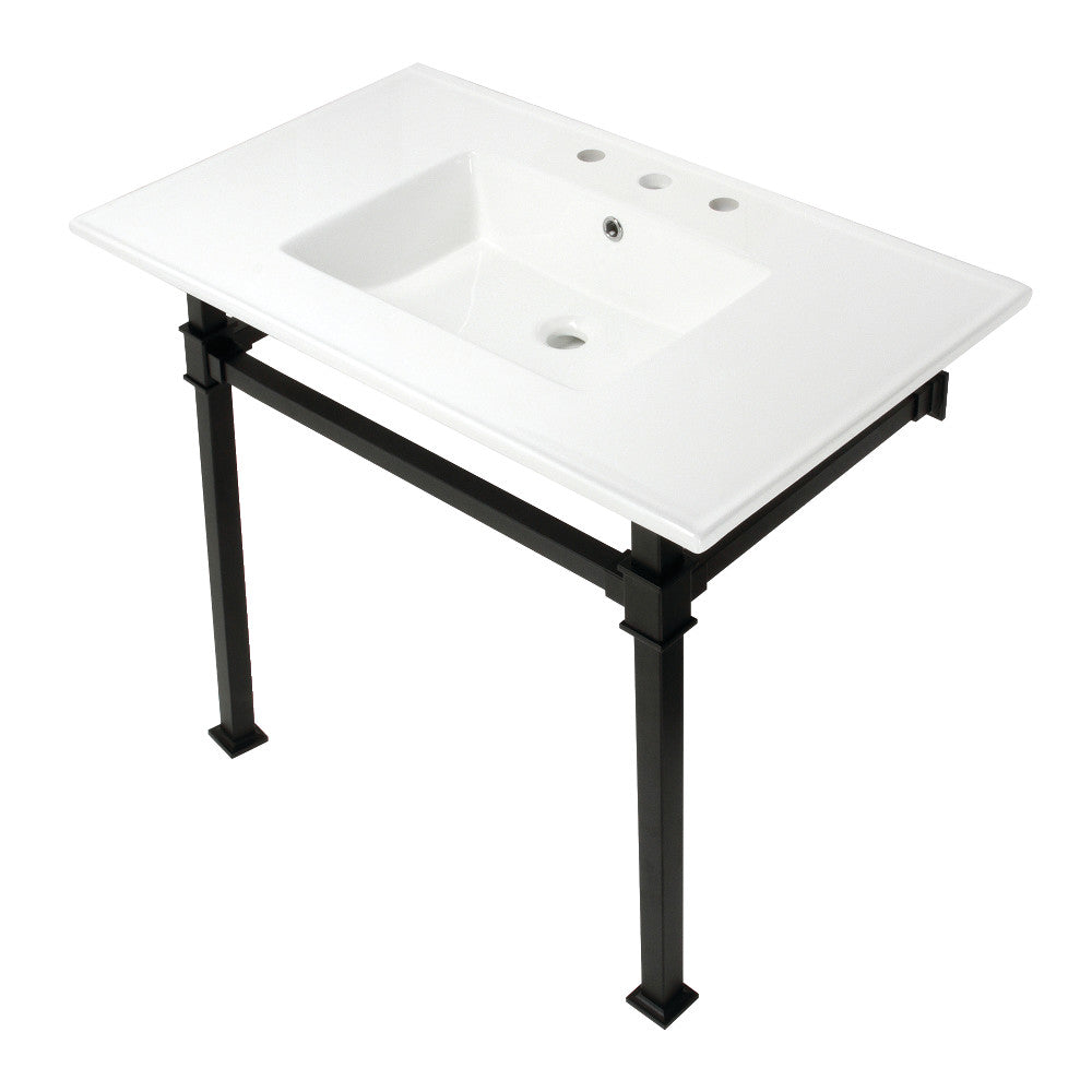 Monarch 37.38 Inch Console Sink in White