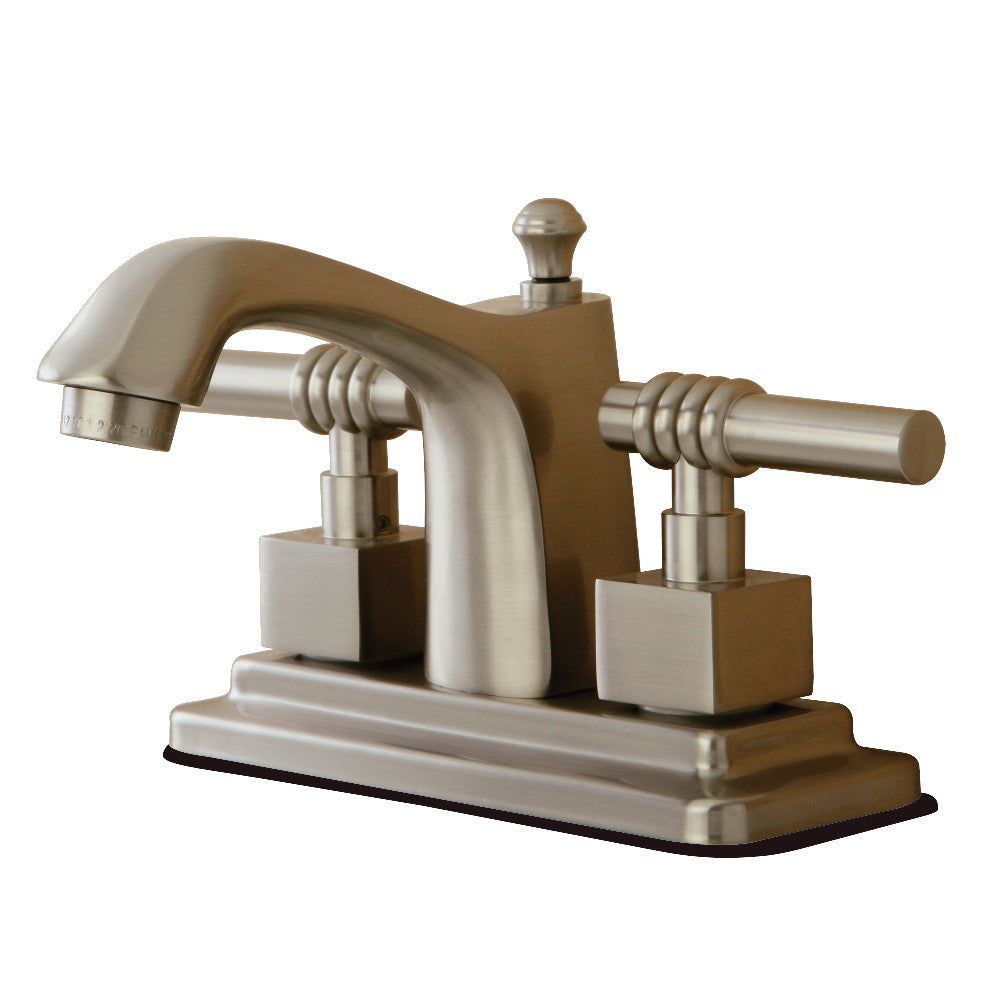 Milano 4 Inch Centerset Bathroom Faucet in Brushed Nickel