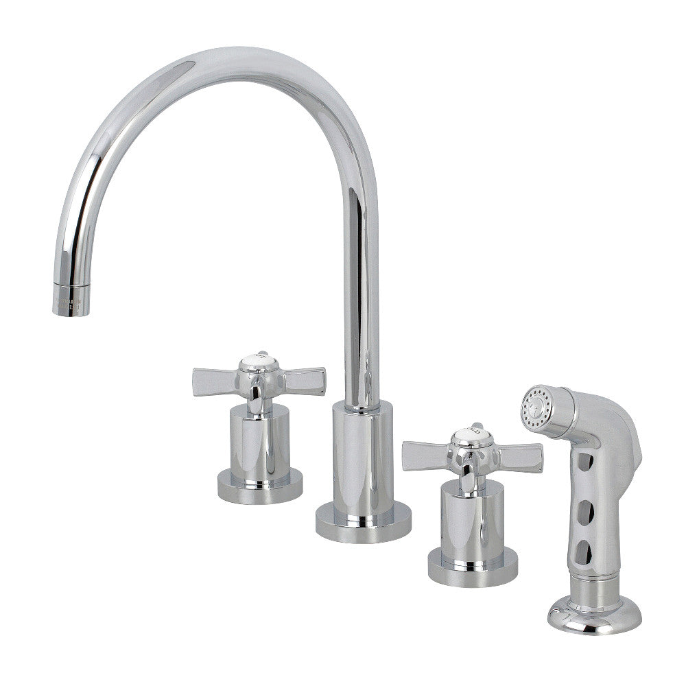 Millennium Widespread Kitchen Faucet in Polished Chrome