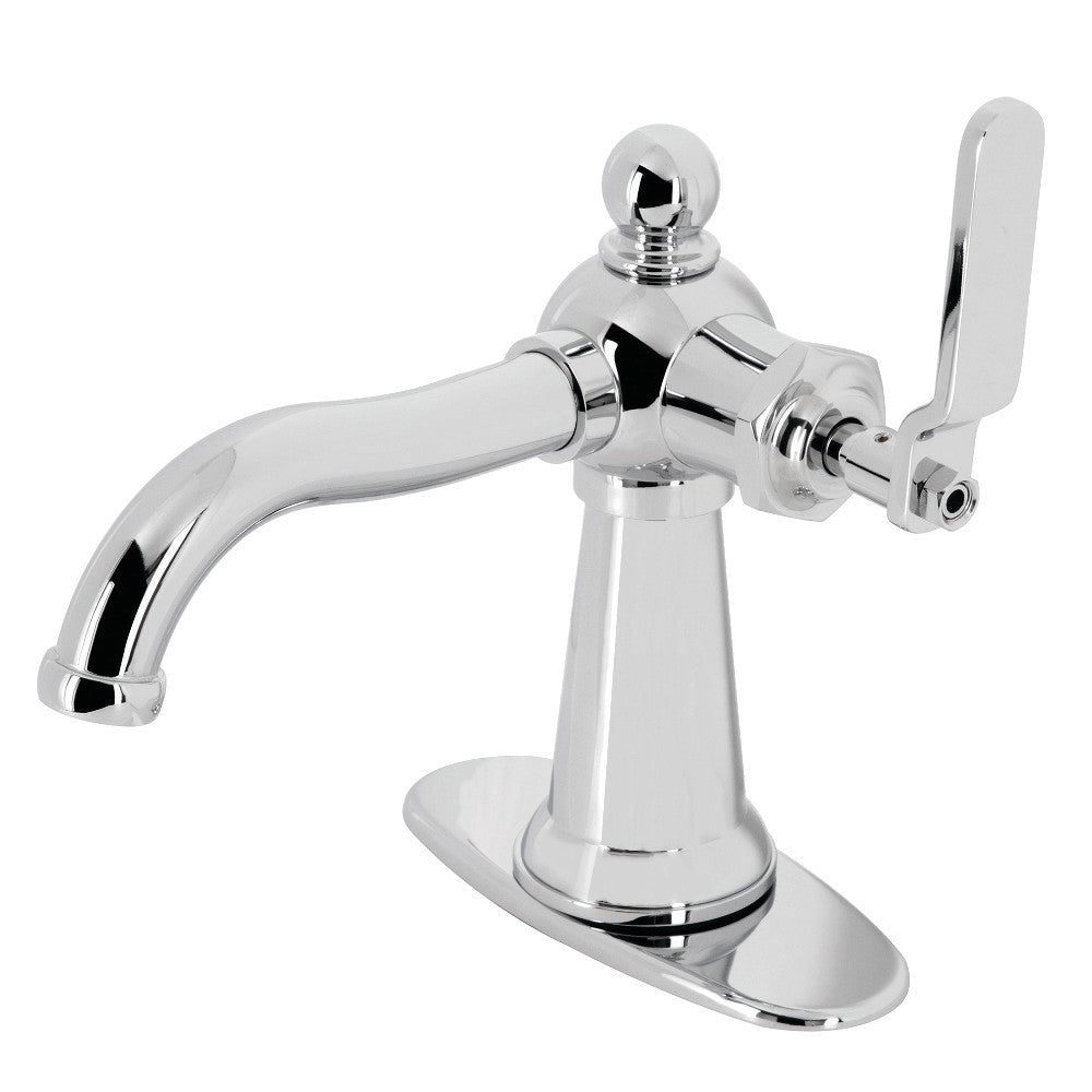 Knight Single-Hole Bathroom Faucet in Polished Chrome