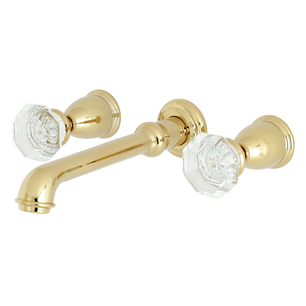 Celebrity Wall-Mount Bathroom Faucet in Polished Brass