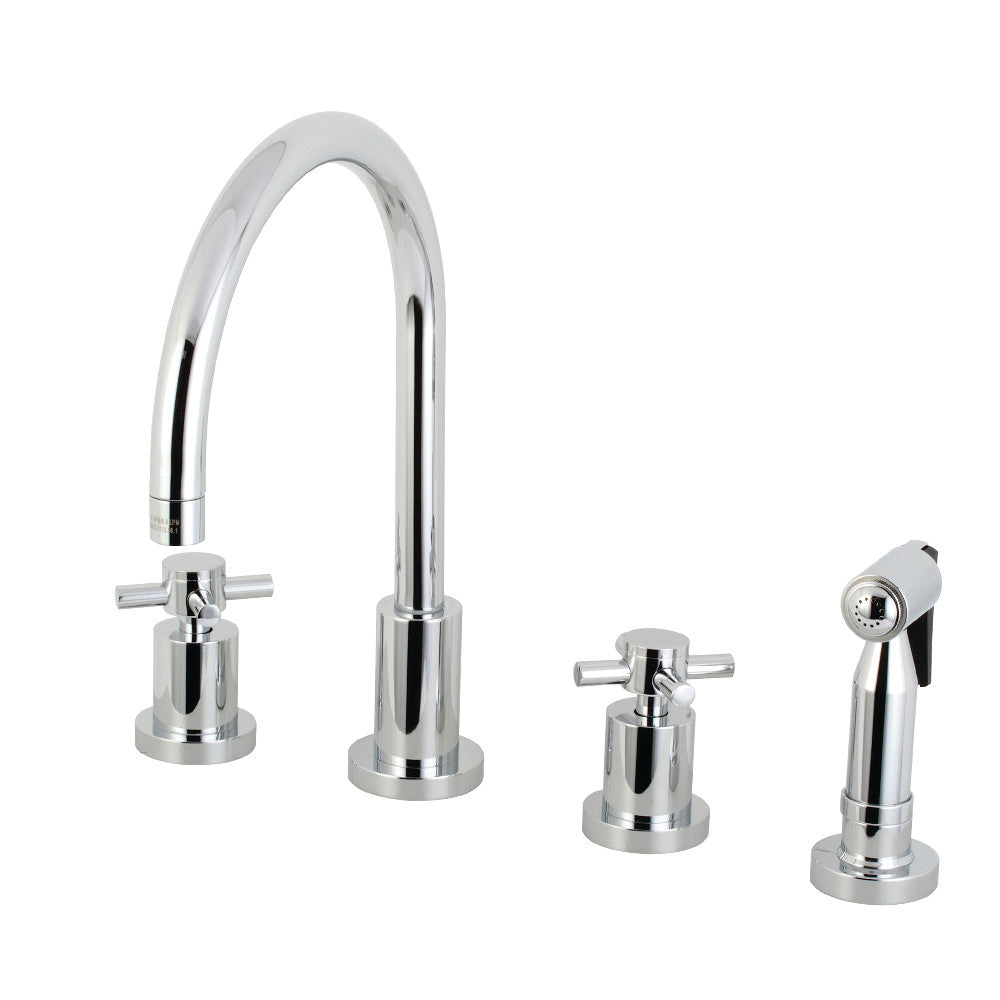 Concord Widespread Kitchen Faucet in Polished Chrome