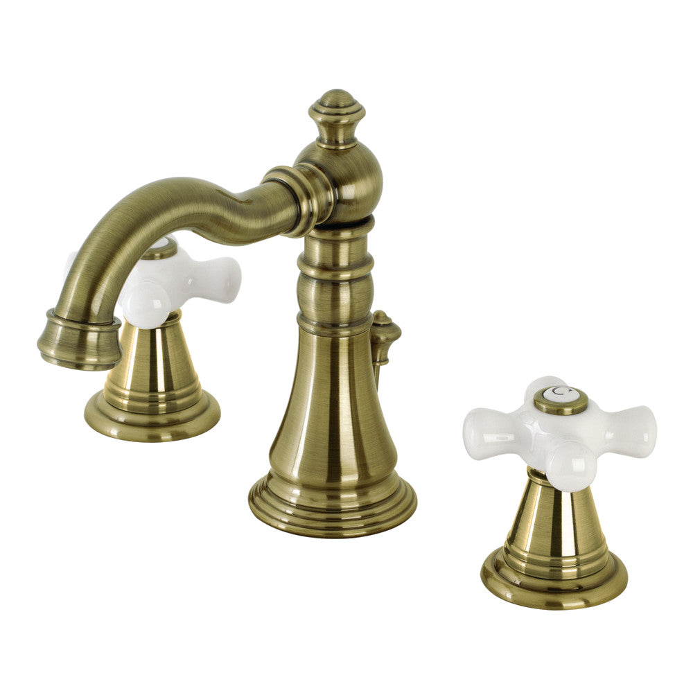 American Classic Widespread Bathroom Faucet in Antique Brass