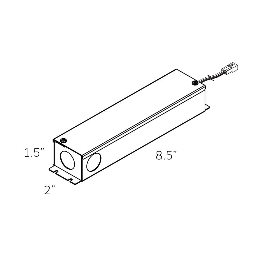 6W 12V DC Dimmable LED Hardwire driver