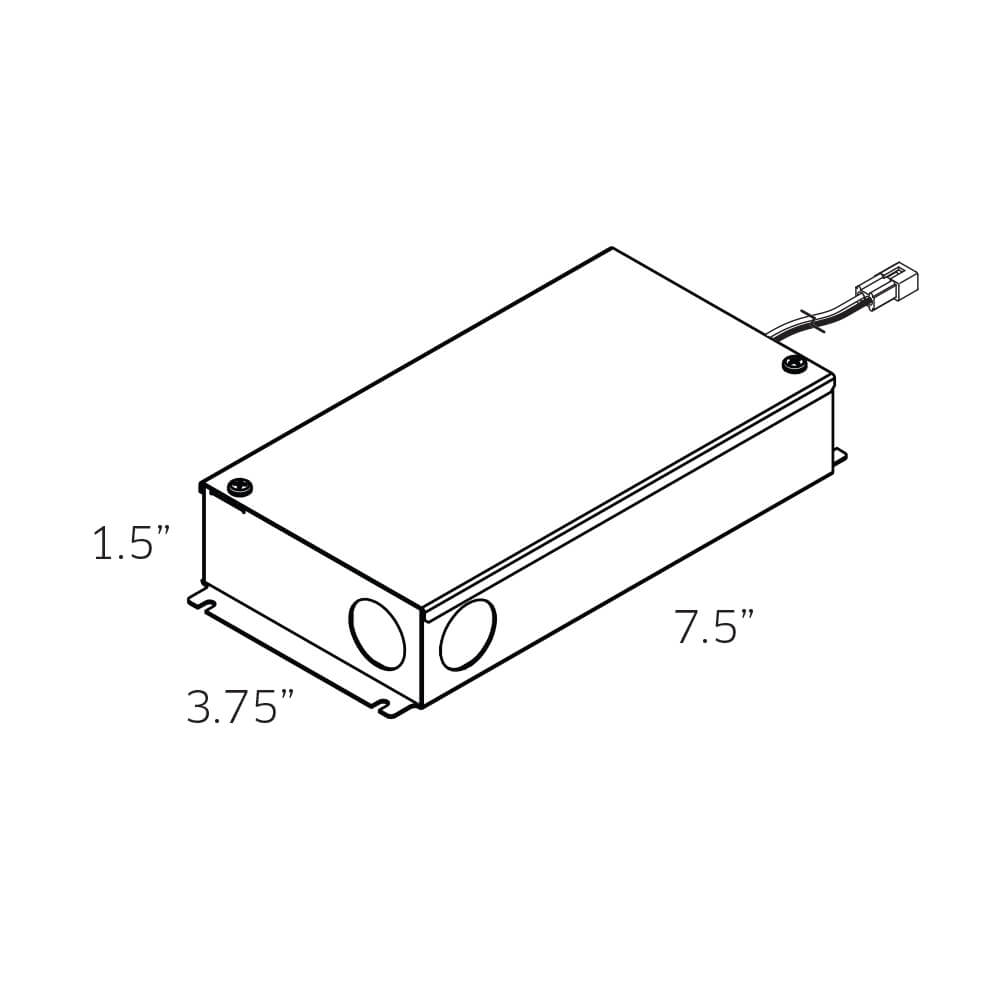 48W 12V DC Dimmable LED Hardwire driver