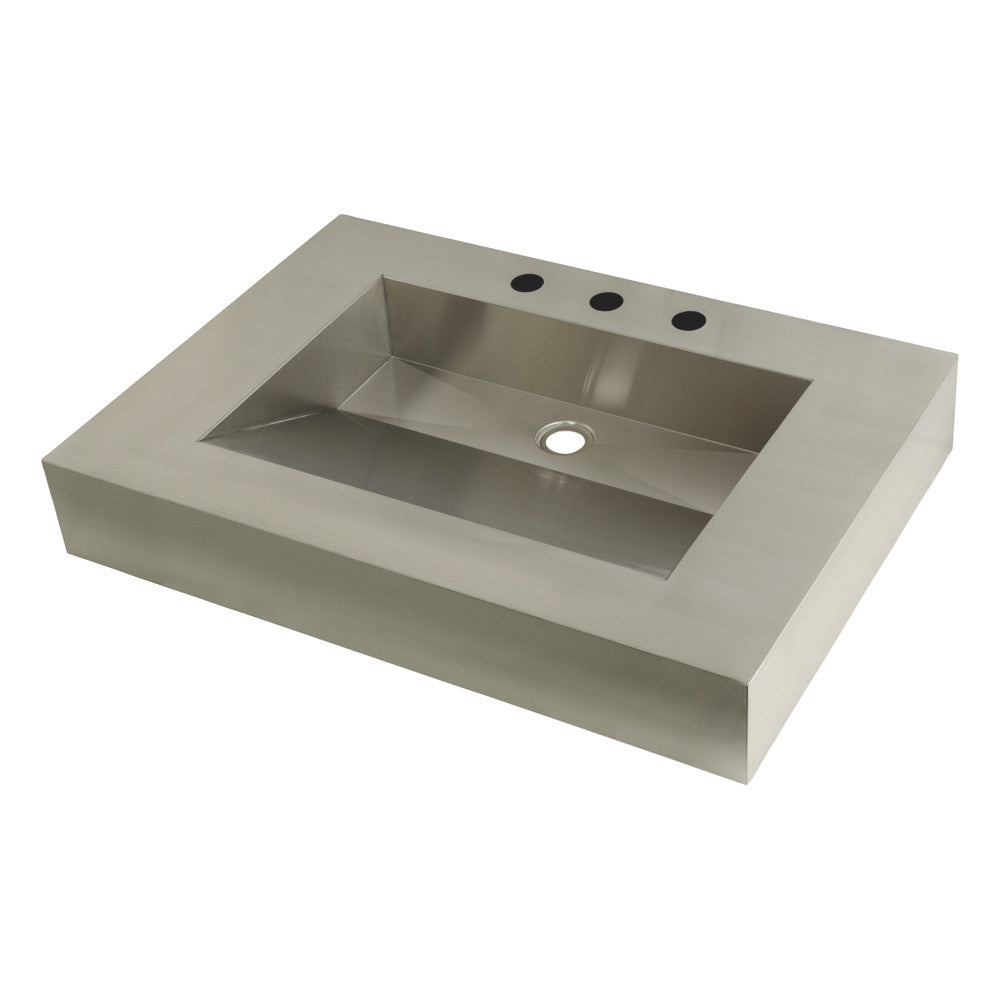 Kingston Commercial 31 Inch Console Sink in Brushed Stainless