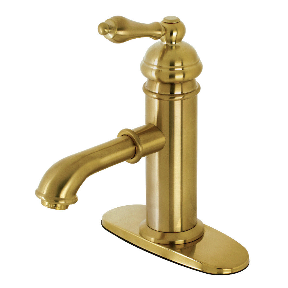 American Classic Single-Hole Bathroom Faucet in Brushed Brass