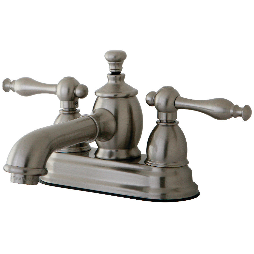 Naples 4 Inch Centerset Bathroom Faucet in Brushed Nickel