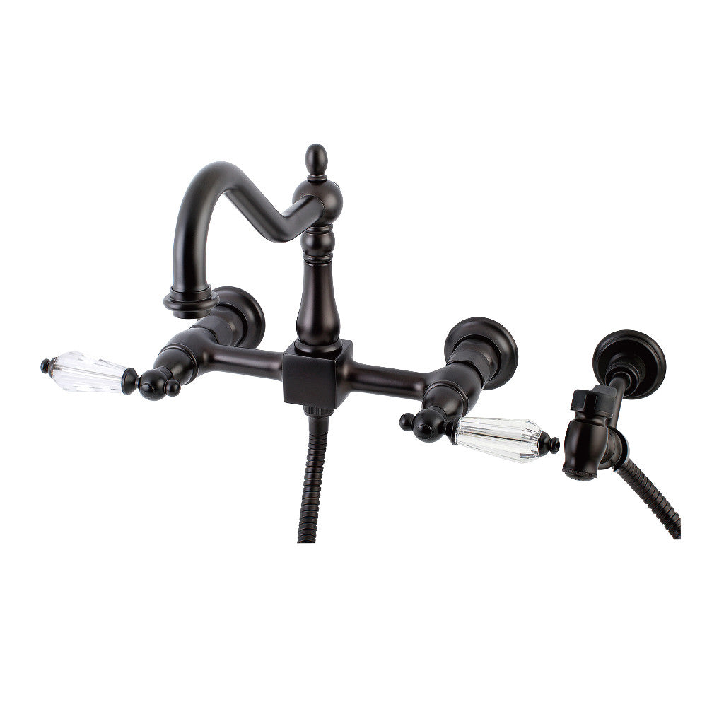 Wilshire Wall Mount Kitchen Faucet in Oil Rubbed Bronze