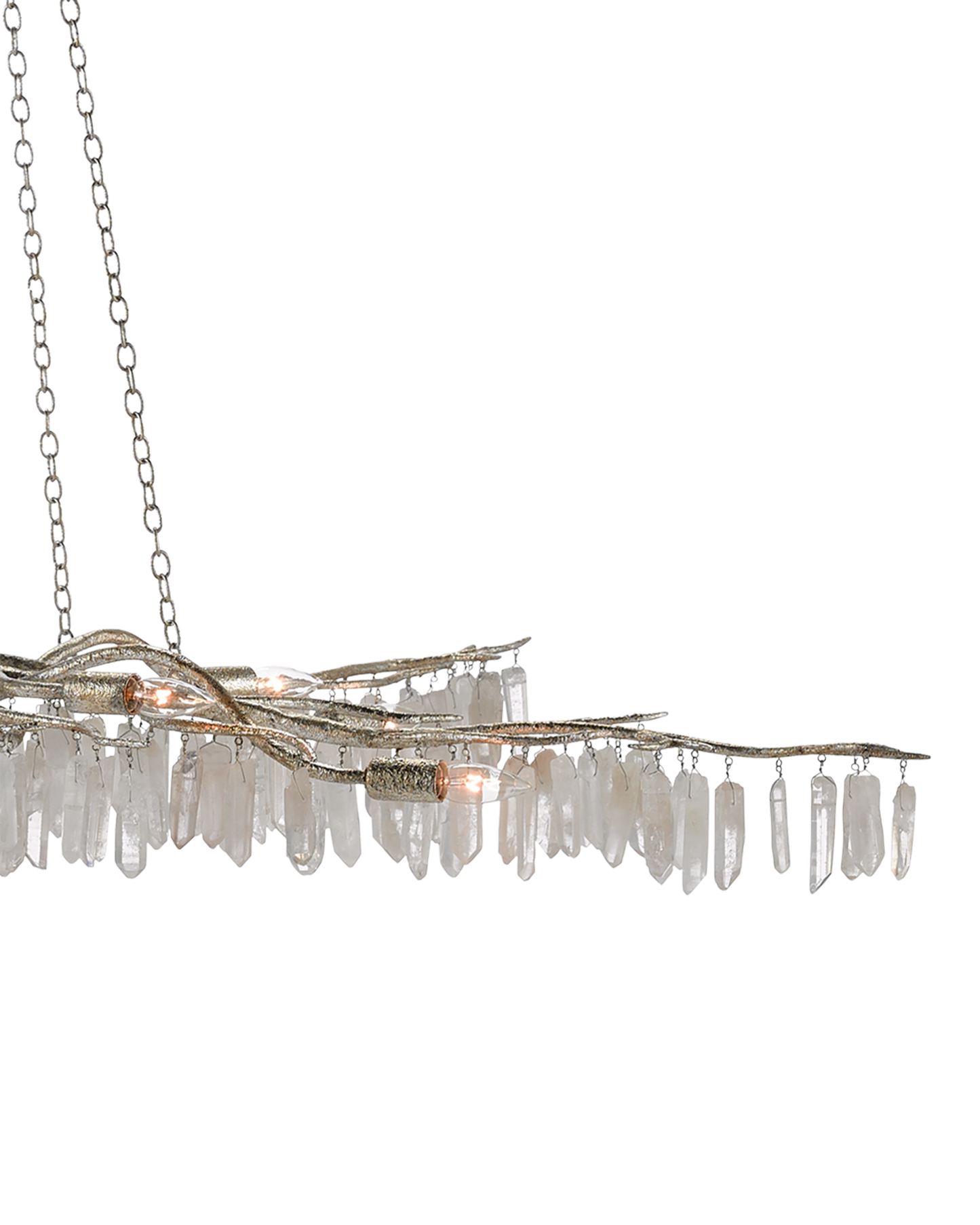Forest Light Silver Chandelier