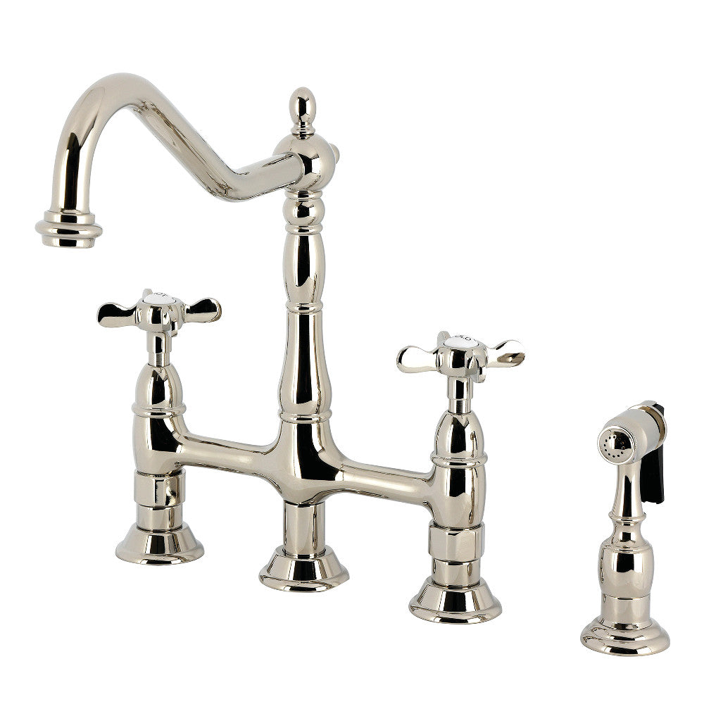 Essex Bridge Kitchen Faucet in Polished Nickel