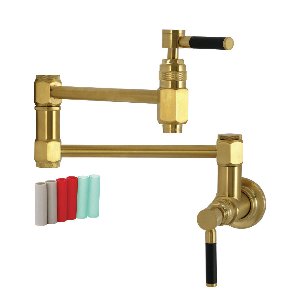 Kaiser Pot Filler Faucet in Brushed Brass