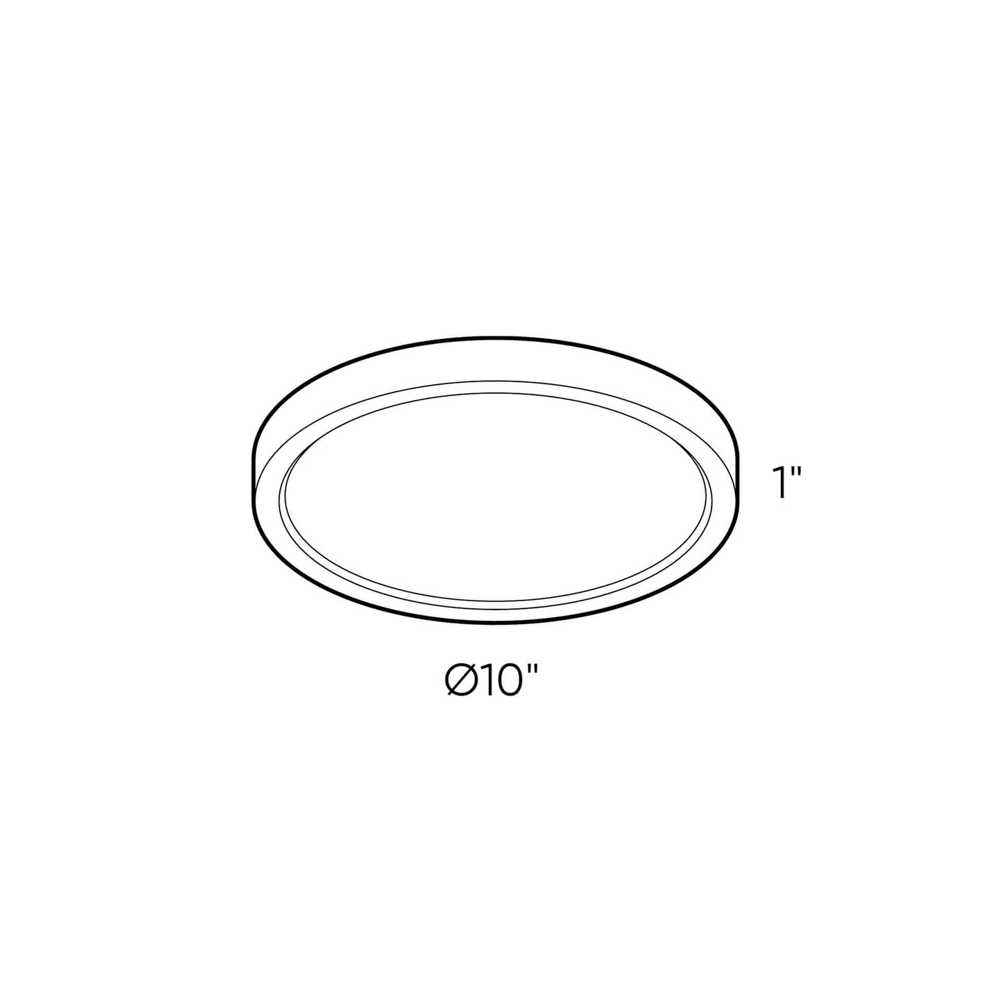 Round LED flushmount