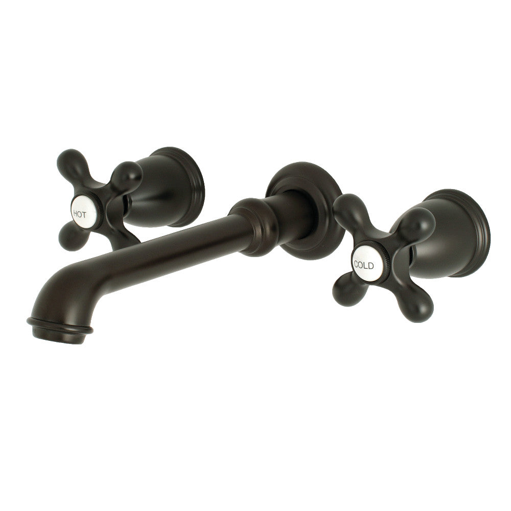 English Country Wall-Mount Bathroom Faucet in Oil Rubbed Bronze