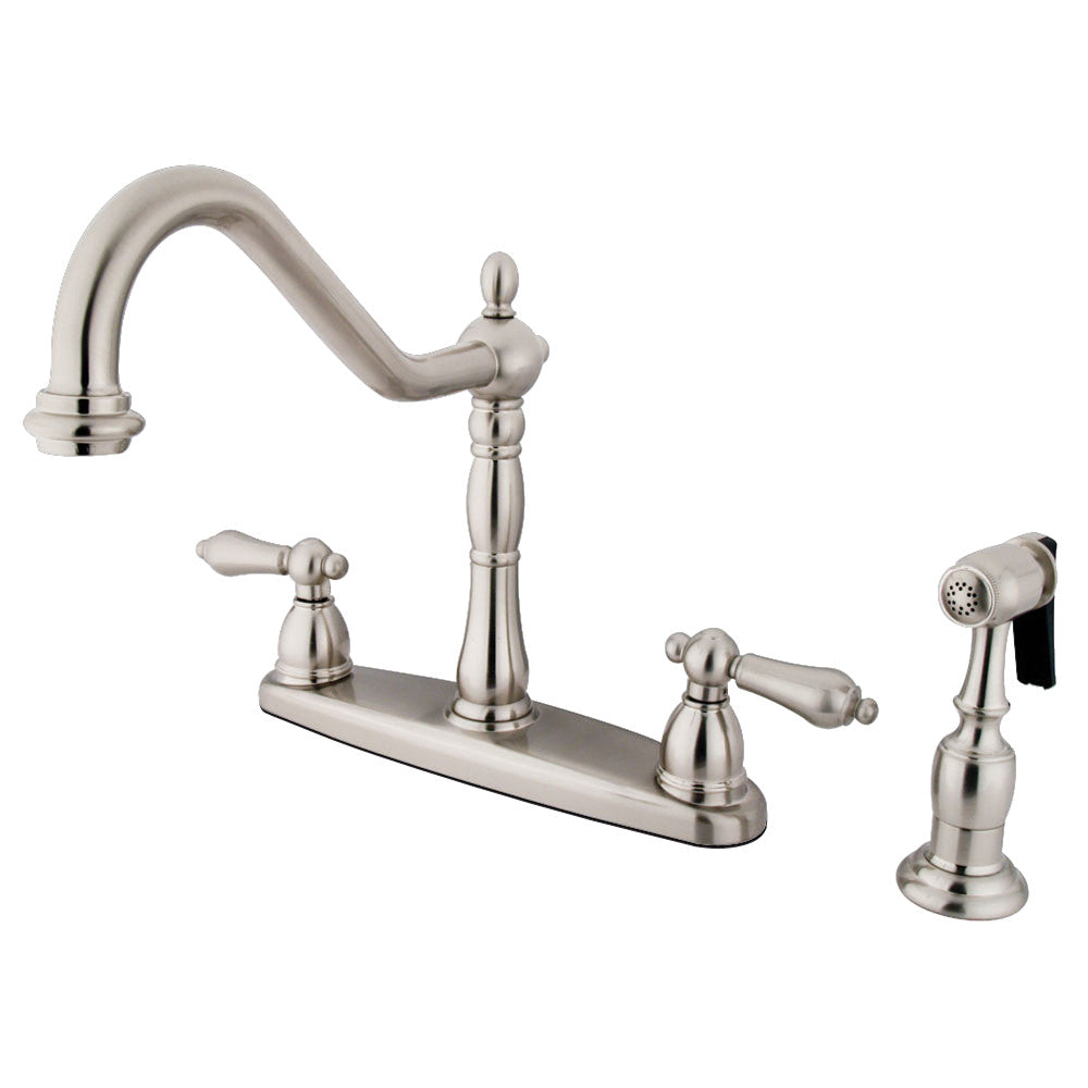 Heritage Centerset Kitchen Faucet in Brushed Nickel