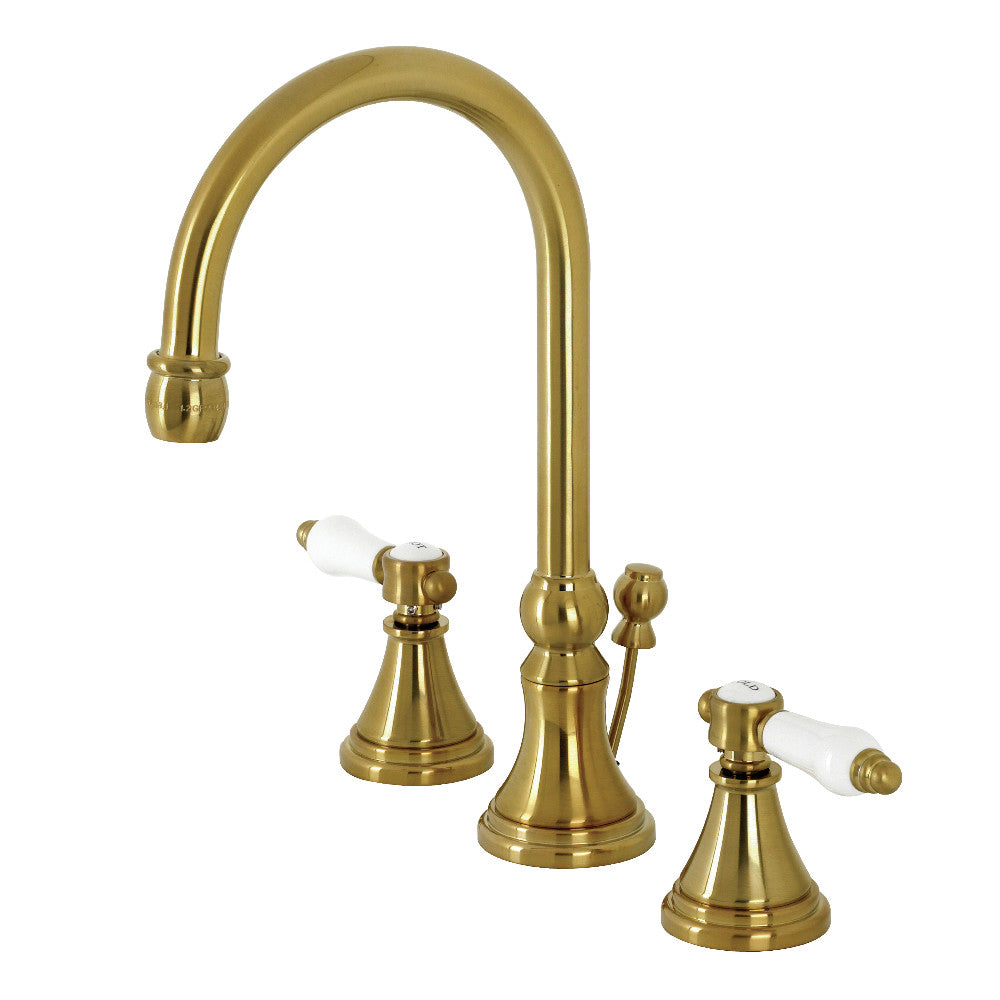 Bel-Air Widespread Bathroom Faucet in Brushed Brass