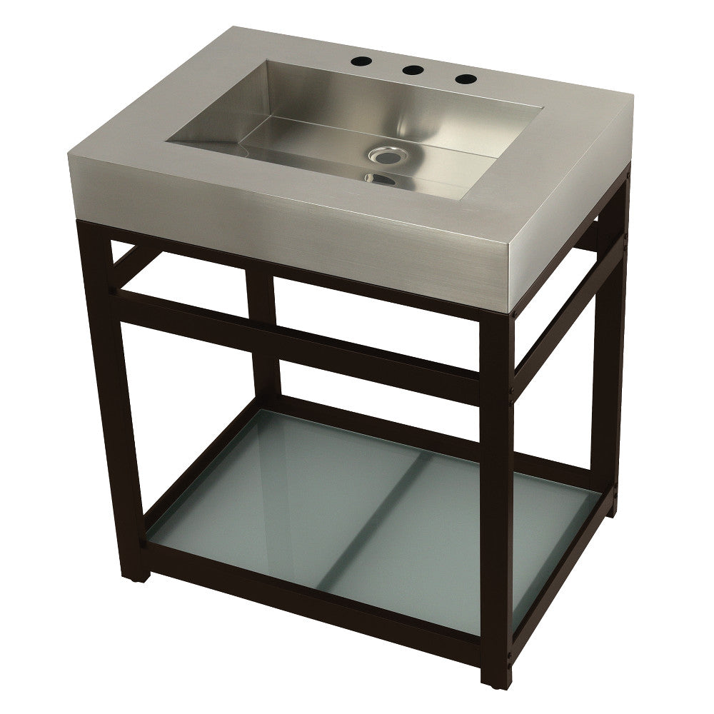 Kingston Commercial 31 Inch Console Sink in Oil Rubbed Bronze