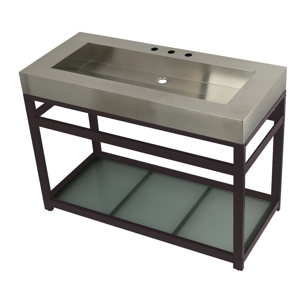 Kingston Commercial 49 Inch Console Sink in Oil Rubbed Bronze