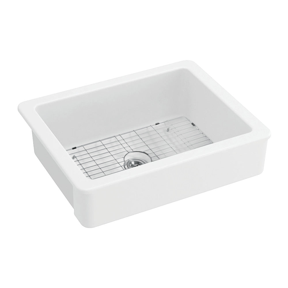 Kaolin 29.94 Inch Farmhouse Kitchen Sink in White