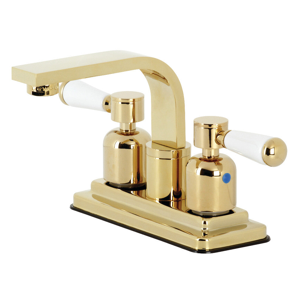 Paris 4 Inch Centerset Bathroom Faucet in Polished Brass