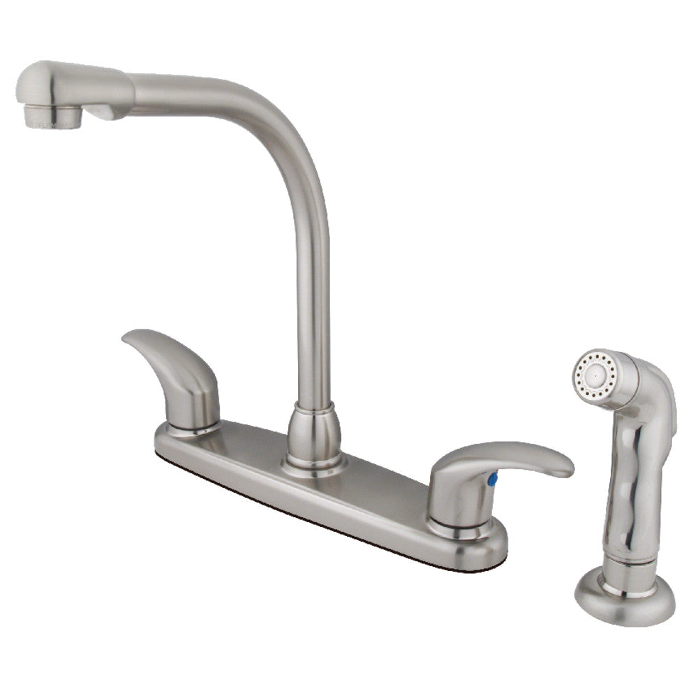 Centerset Kitchen Faucet in Brushed Nickel