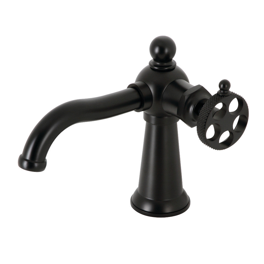 Webb Single-Hole Bathroom Faucet in Matte Black