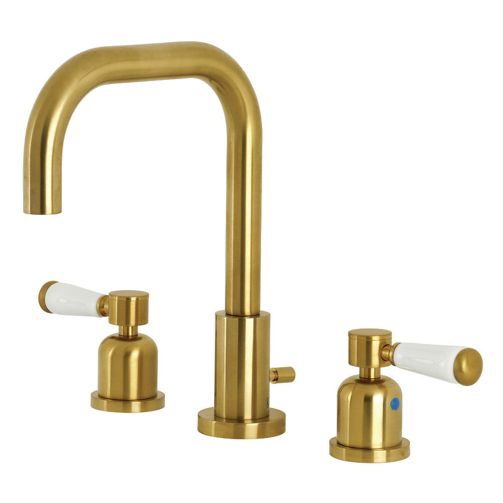 Paris Widespread Bathroom Faucet in Brushed Brass