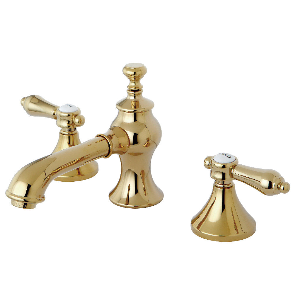 Heirloom Widespread Bathroom Faucet in Polished Brass