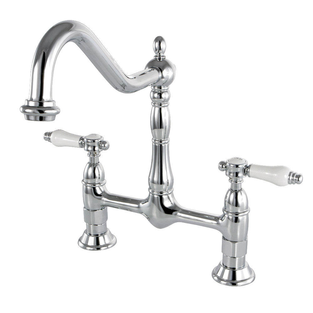 Bel-Air Bridge Kitchen Faucet in Polished Chrome