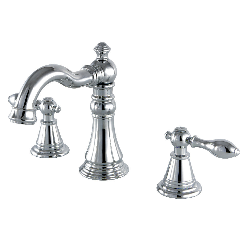 English Classic Widespread Bathroom Faucet in Polished Chrome
