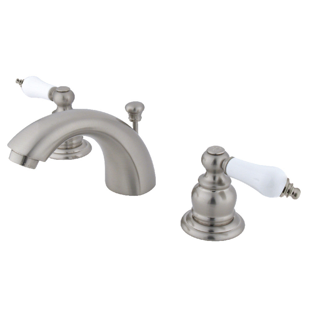 Victorian Mini-Widespread Bathroom Faucet in Brushed Nickel